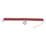 COLLAR DIAMANTE CORAZON 25 CM